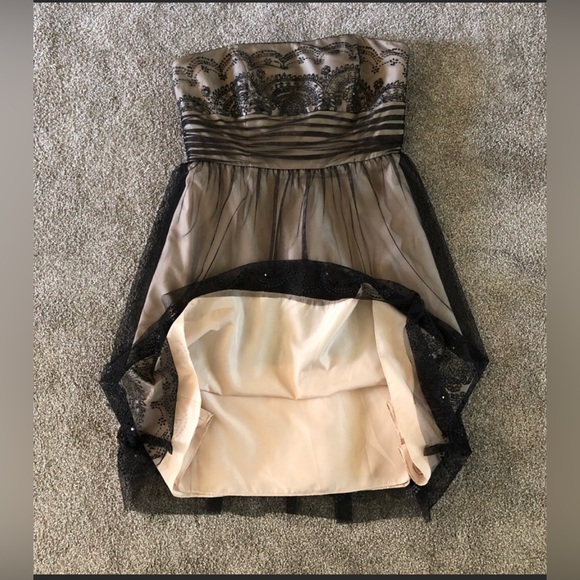 David's Bridal Mesh Beaded Prom Dress 12 Gorgeous Tulle Caviar Embellished Party - Picture 5 of 15